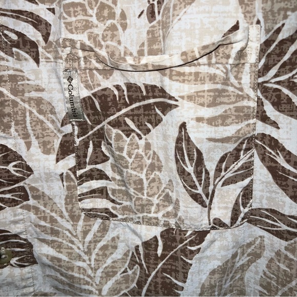 Columbia Shirt Adult Extra Large Multicolor Short Sleeve Cotton Hawaiian Mens - Picture 5 of 16